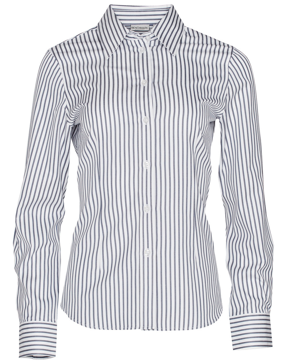 Ladies Executive Sateen Stripe Long Sleeve Shirt - M8310L