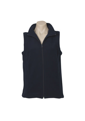 Ladies Plain Micro Fleece Vest - PF905