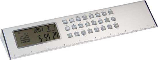 PYRAMID WORLD CLOCK/RULER 23cm - G1076