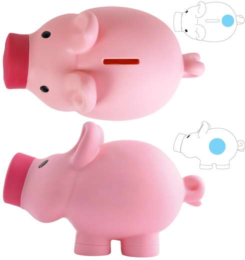 Priscilla / Patrick Pig Coin Bank - LL240