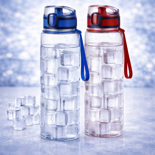 Bottle With Ice Cubes