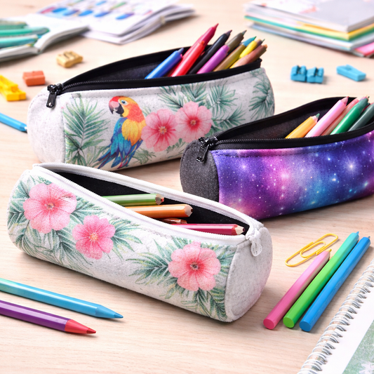 Felt Cylinder Pencil Case