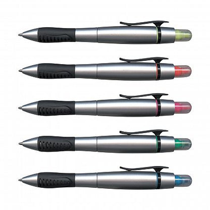 Duo Plastic Pen with Highlighter - 101778