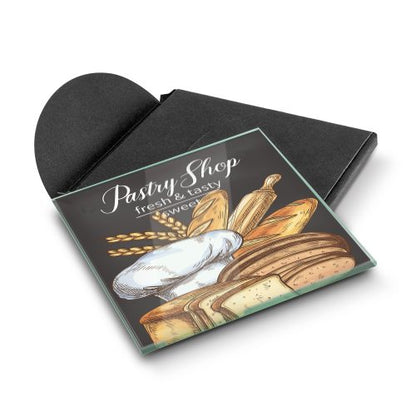 Venice Single Glass Coaster Square - Full Colour -120162