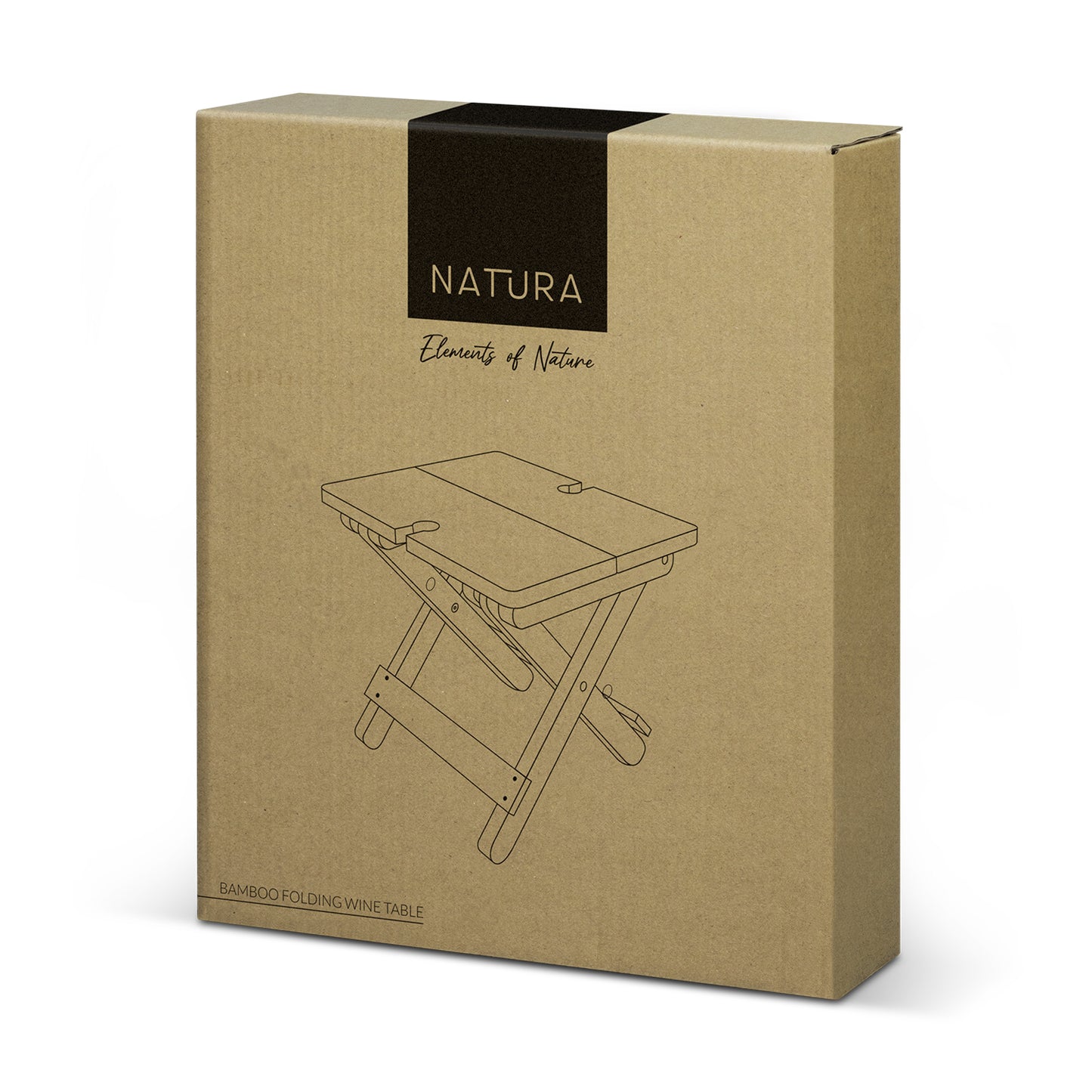 NATURA BAMBOO FOLDING WINE TABLE - 122273