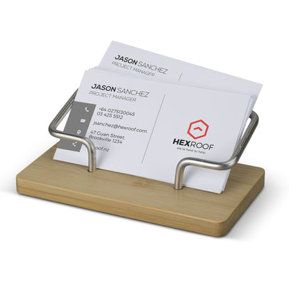 BAMBOO BUSINESS CARD STAND - 126738