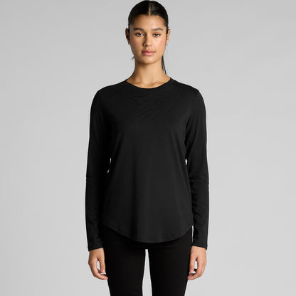 Wo's Maple Curve L/S Tee - 4021