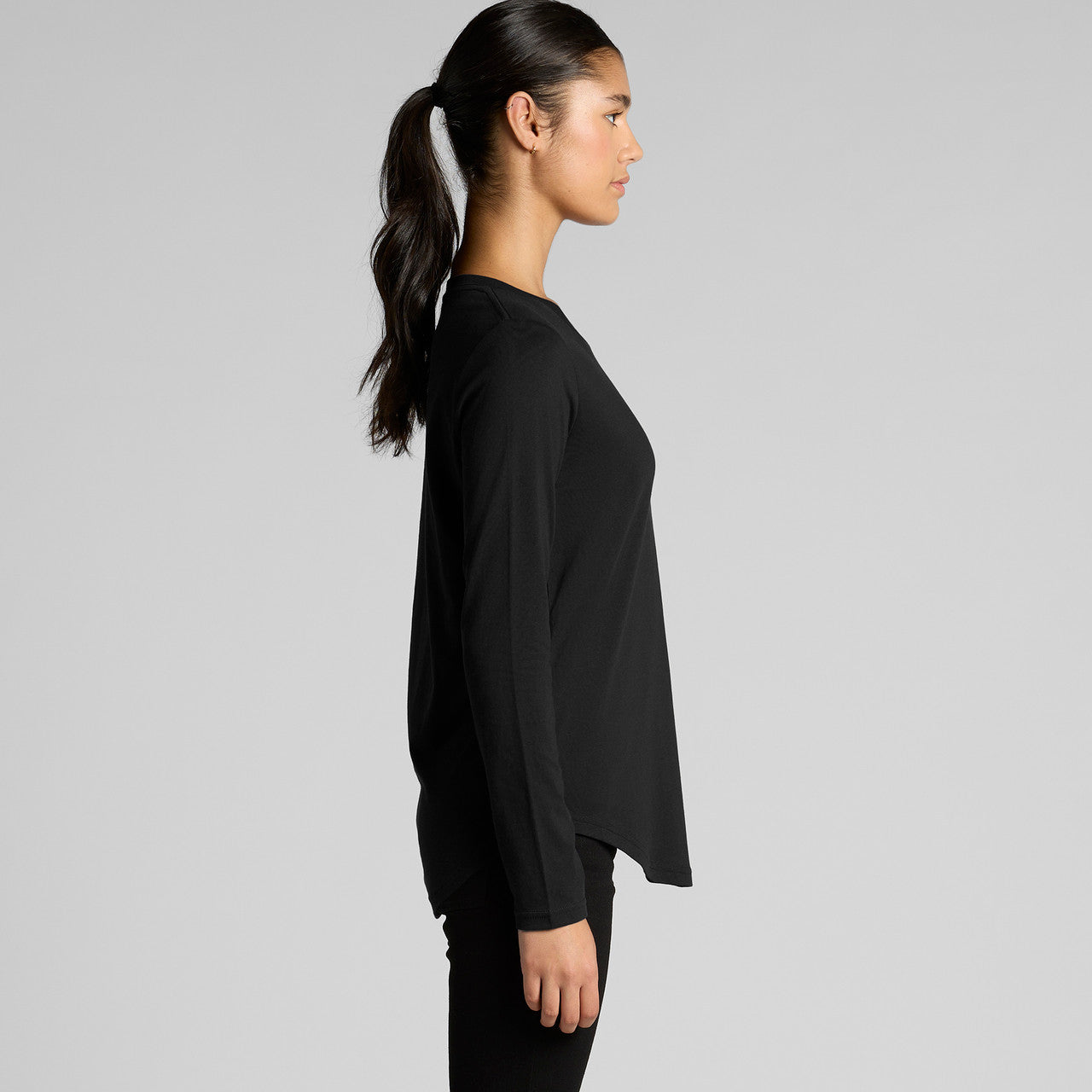 Wo's Maple Curve L/S Tee - 4021