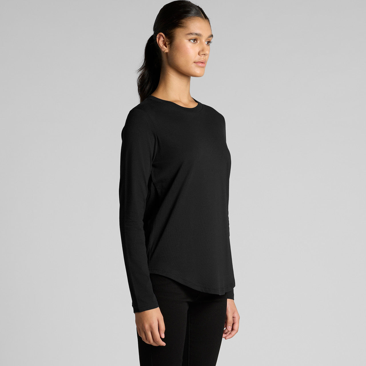Wo's Maple Curve L/S Tee - 4021