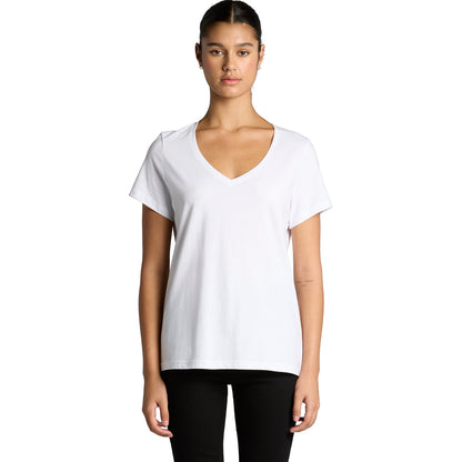 Wo's Maple V Neck Tee - 4023