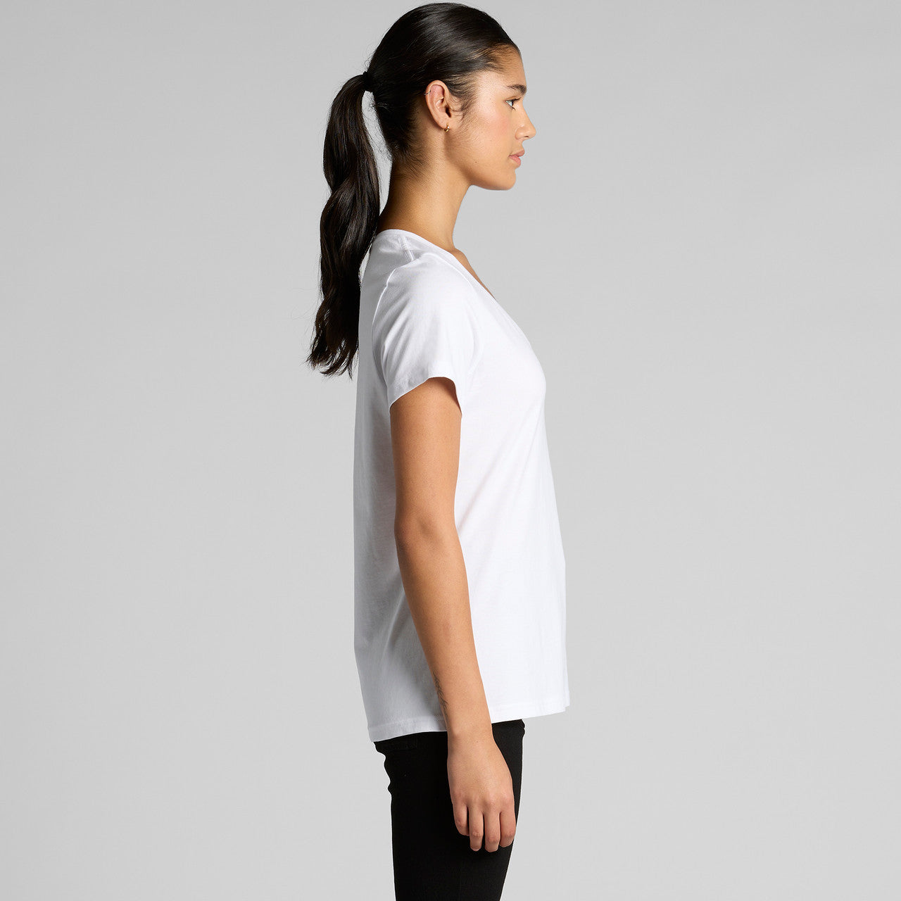 Wo's Maple V Neck Tee - 4023