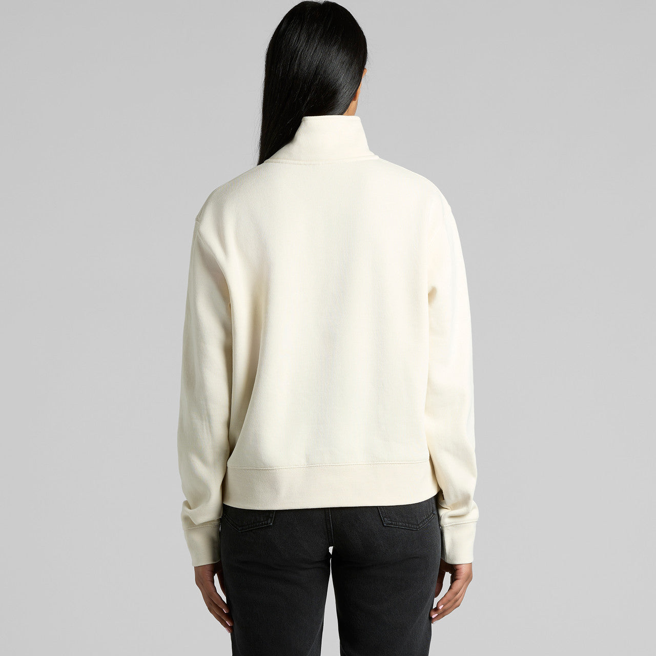 Wo's Stencil Half Zip Crew - 4125
