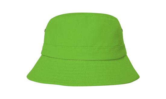 Kids Brushed Sports Twill Youth Bucket Hat - 4133