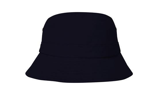 Kids Brushed Sports Twill Youth Bucket Hat - 4133