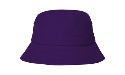 Kids Brushed Sports Twill Youth Bucket Hat - 4133