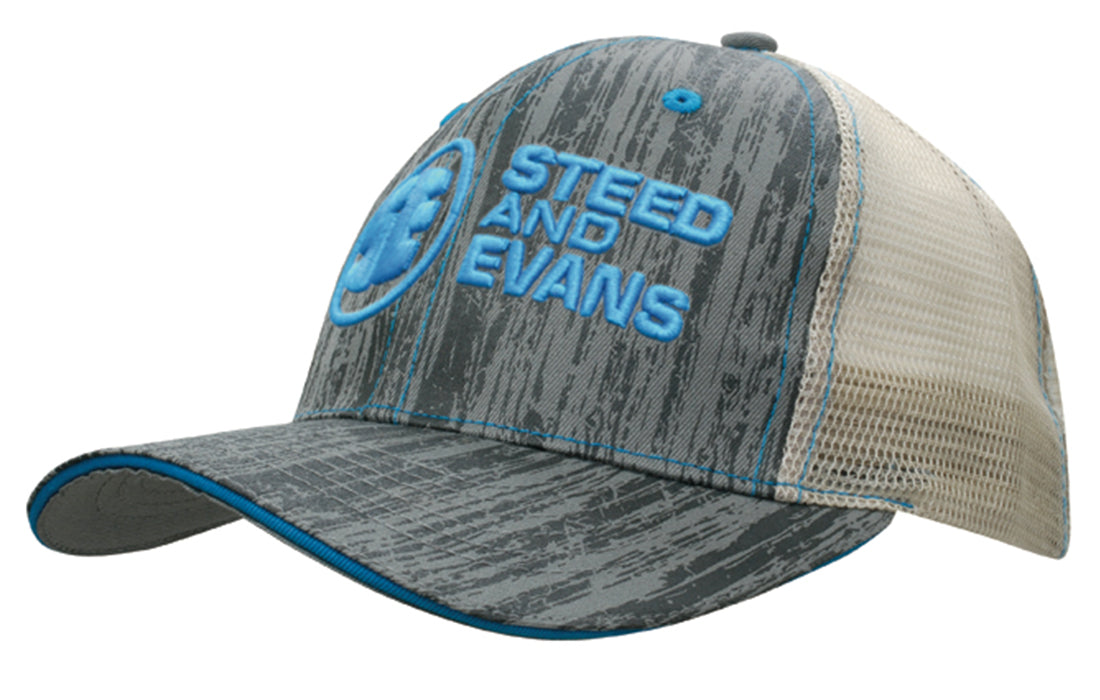 Wood Printed With Mesh Back – 4143