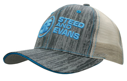 Wood Printed With Mesh Back – 4143