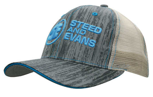 Wood Printed With Mesh Back – 4143