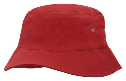 Kids Brushed Sports Twill Bucket Hat - 4166