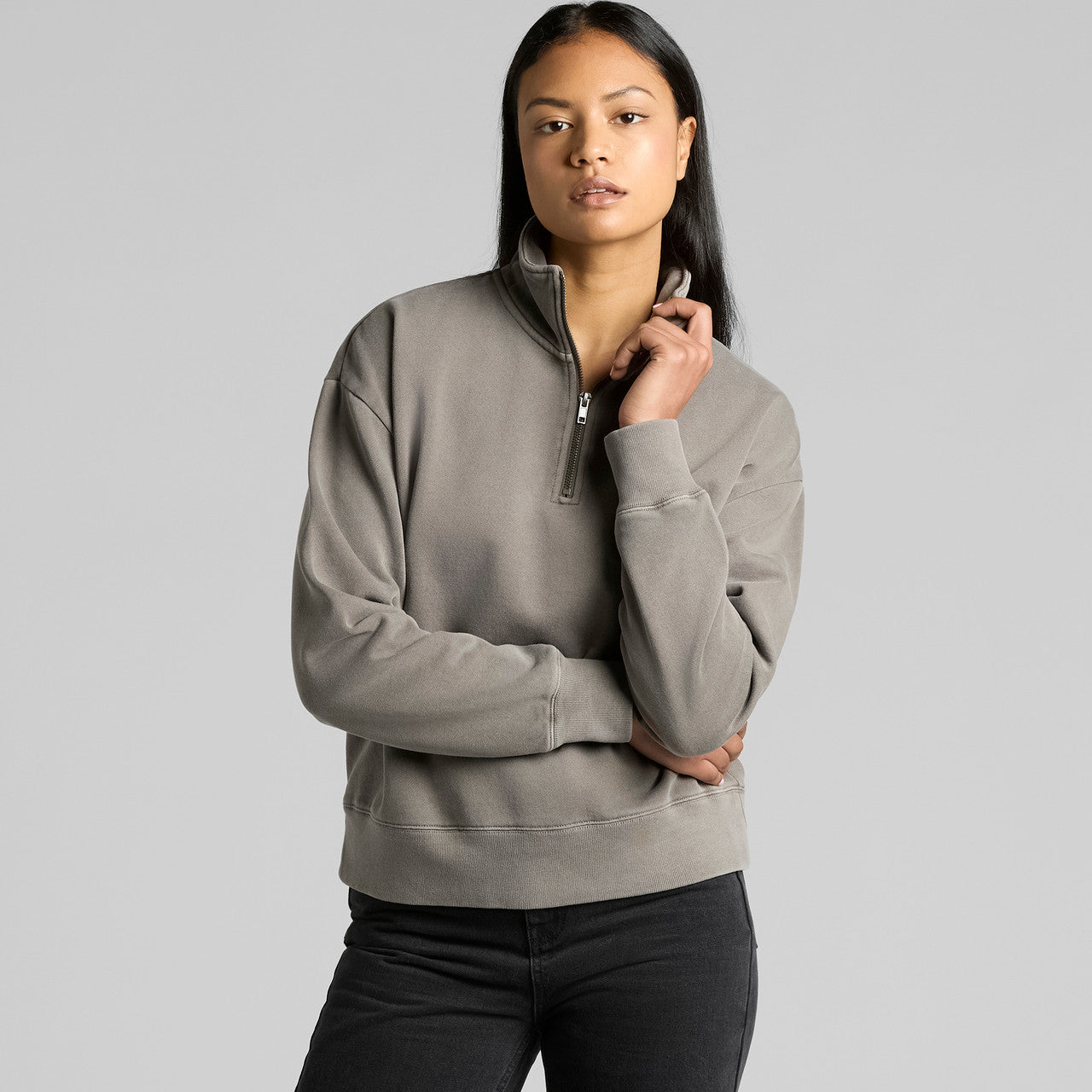 Wo's Relax Faded Half Zip - 4167