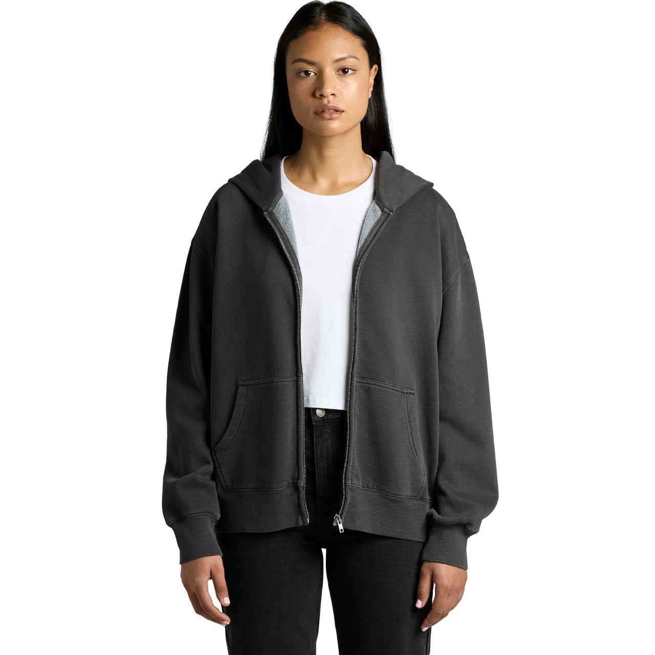 Wo's Relax Faded Zip Hood - 4170