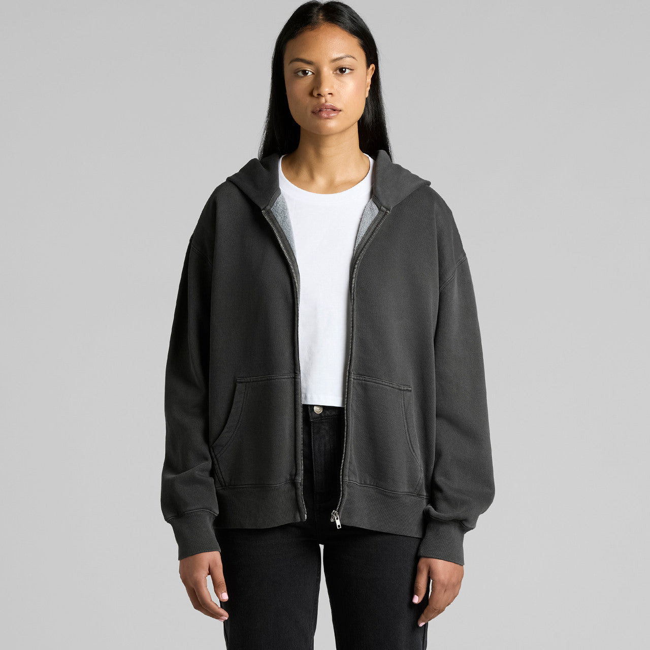 Wo's Relax Faded Zip Hood - 4170