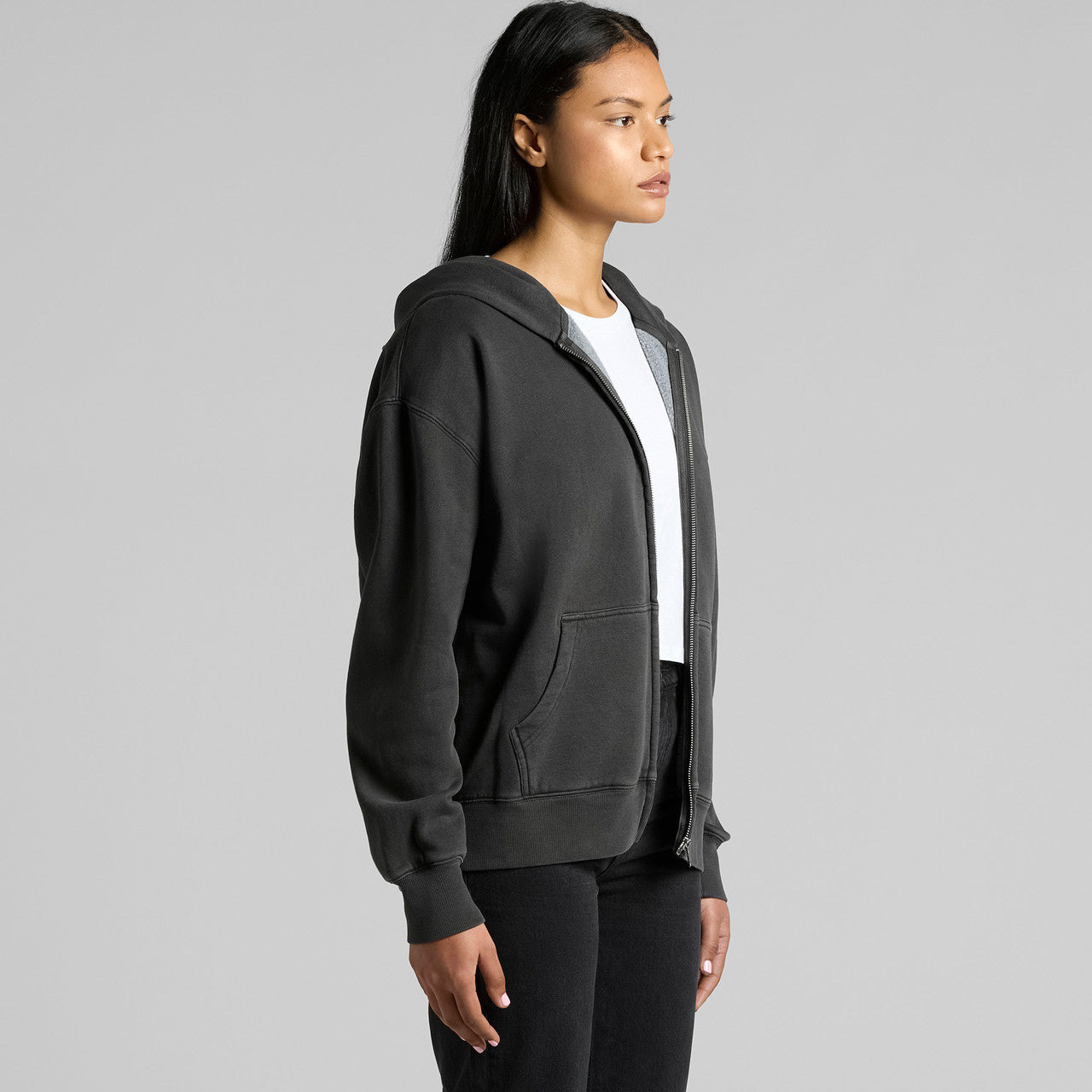 Wo's Relax Faded Zip Hood - 4170