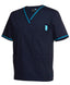CONTRAST SCRUBS TOP - 4SCT