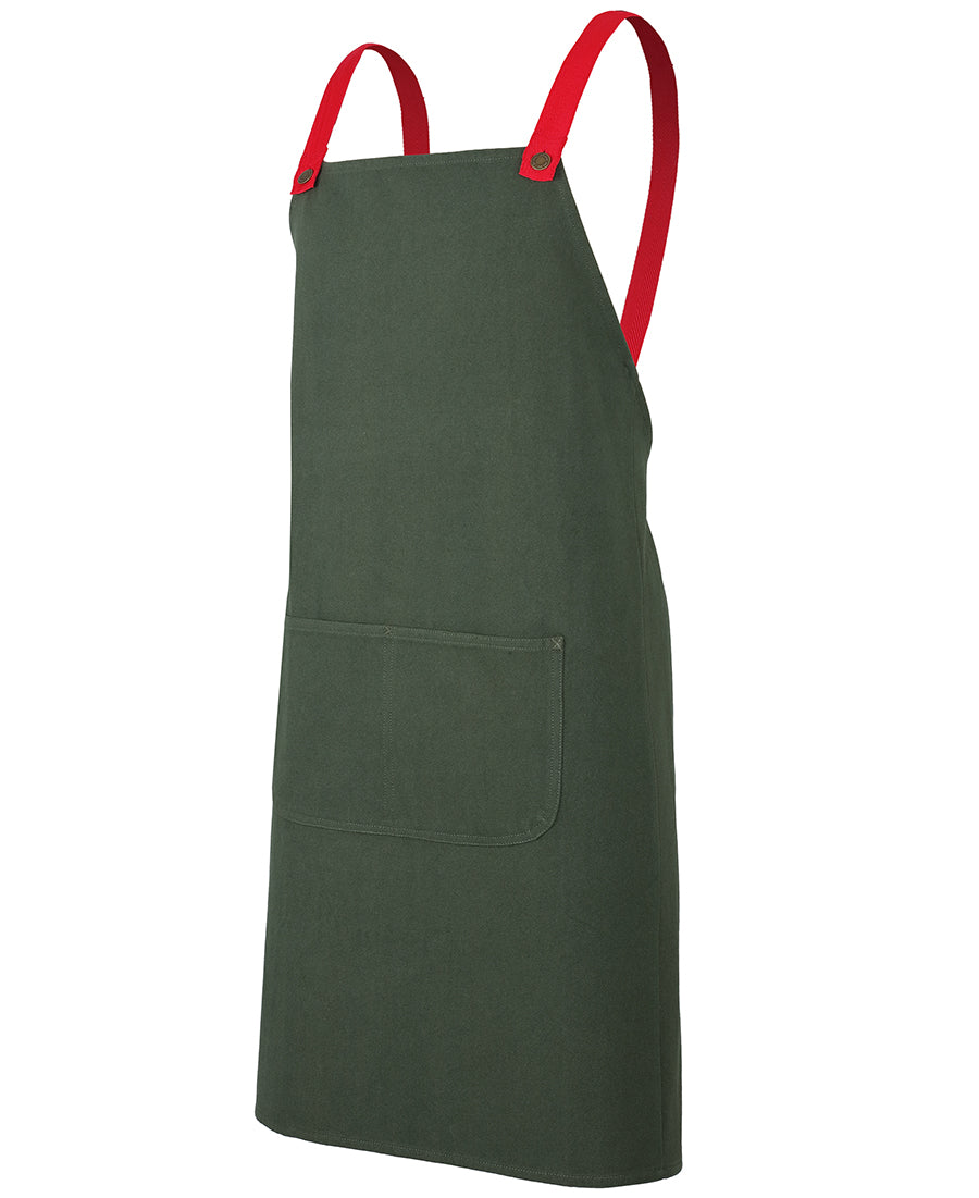 CROSS BACK CANVAS APRON - 5ACBC