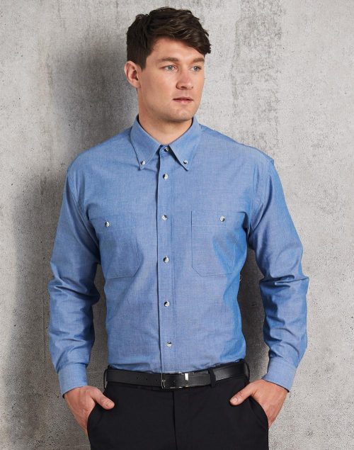 Men's Chambray Long Sleeve - BS03L