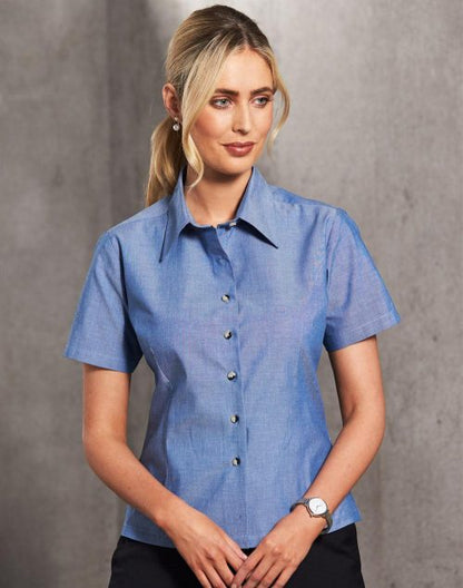 Ladies Chambray Short Sleeve - BS05
