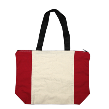 Printed Calico Zip Shopper – CB007