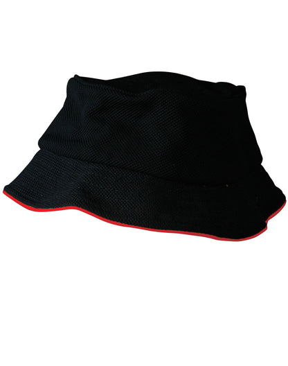 Pique Mesh With Sandwich Bucket Hat – CH71