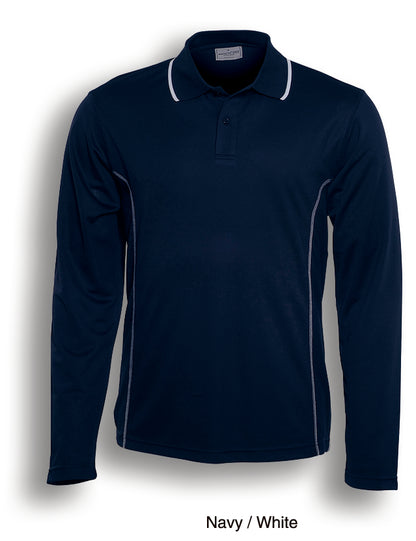 Stitch Feature Essentials Long Sleeve Polo - CP0922