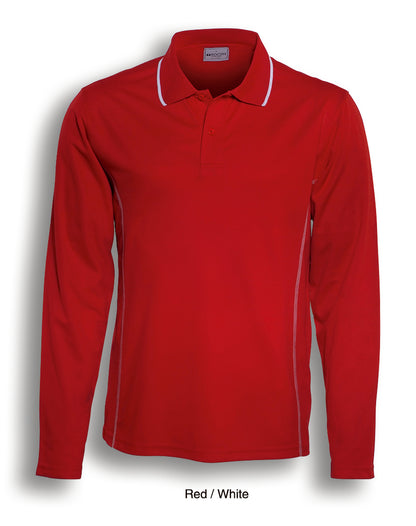 Stitch Feature Essentials Long Sleeve Polo - CP0922