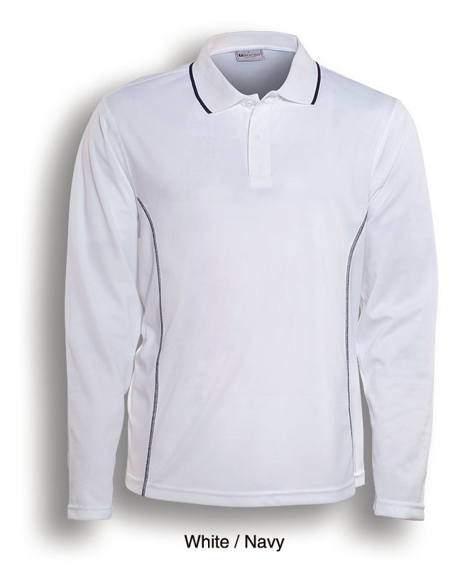 Stitch Feature Essentials Long Sleeve Polo - CP0922