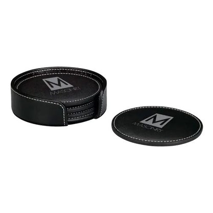 Franklin Leather Coaster Set of 6 - CST010