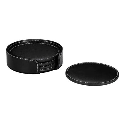 Franklin Leather Coaster Set of 6 - CST010