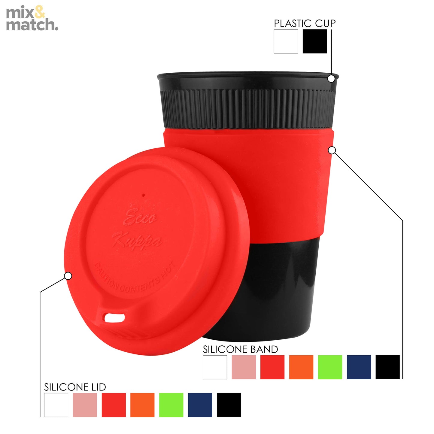 Plastic Cup with Grip 12oz - EK002