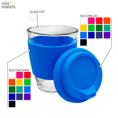 Carlo Glass Coffee Cup Silicone – EK012