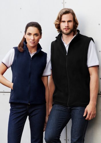 Ladies Plain Micro Fleece Vest - PF905