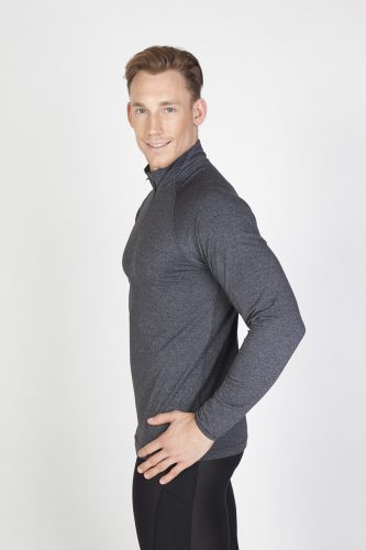 Mens Greatness Half Zip Mock Neck - F389HZ