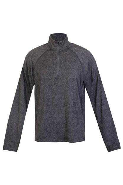 Mens Greatness Half Zip Mock Neck - F389HZ