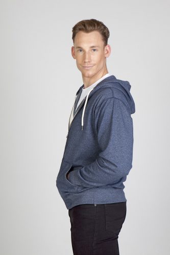 Mens Greatness Heather Zip Hoodie - F750HZ