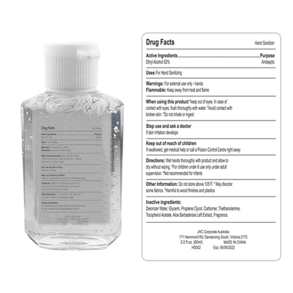 Promotional 60ml – Hand Sanitiser Gel – HS002