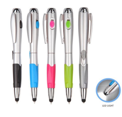 LED LIGHT STYLUS PLASTIC PEN - JP027