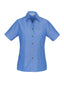 Ladies Wrinkle Free Chambray Short Sleeve Shirt - LB6200