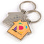 House Bamboo Zinc Keytag - LL3522