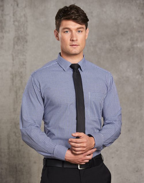 Men’s Multi-Tone Check Long Sleeve Shirt - M7320L