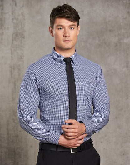 Men’s Multi-Tone Check Long Sleeve Shirt - M7320L